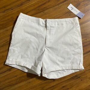 Just Be Women's Twill Elastic Waist Shorts Size Medium (New)